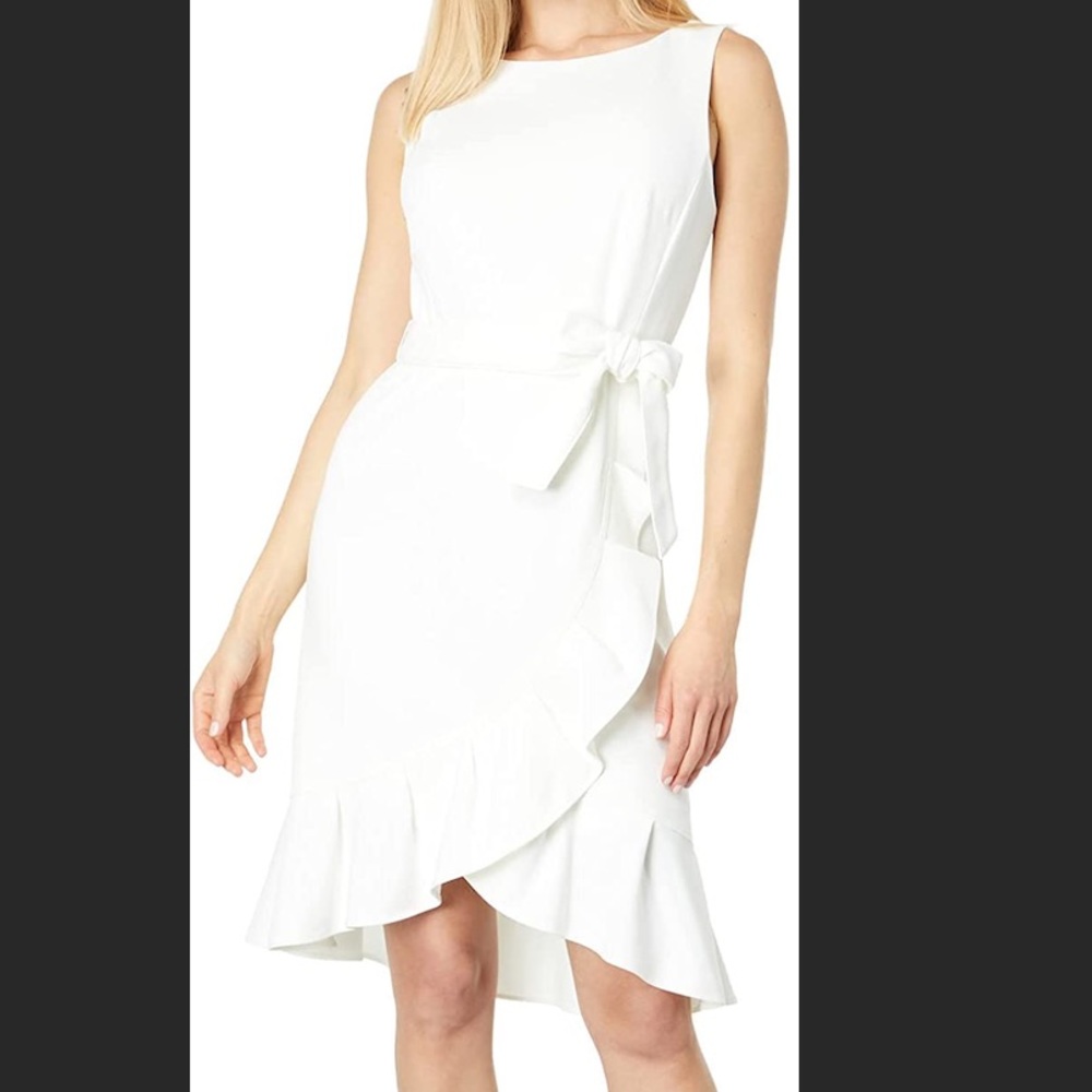 White Calvin Klein dress